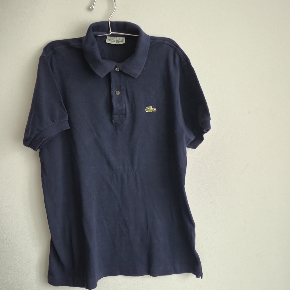 Vintage Chemise Lacoste Made in France Navy Polo Shirt Small